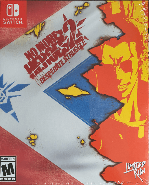 No More Heroes + No More Heroes 2 Desperate Struggle box art for Nintendo Switch